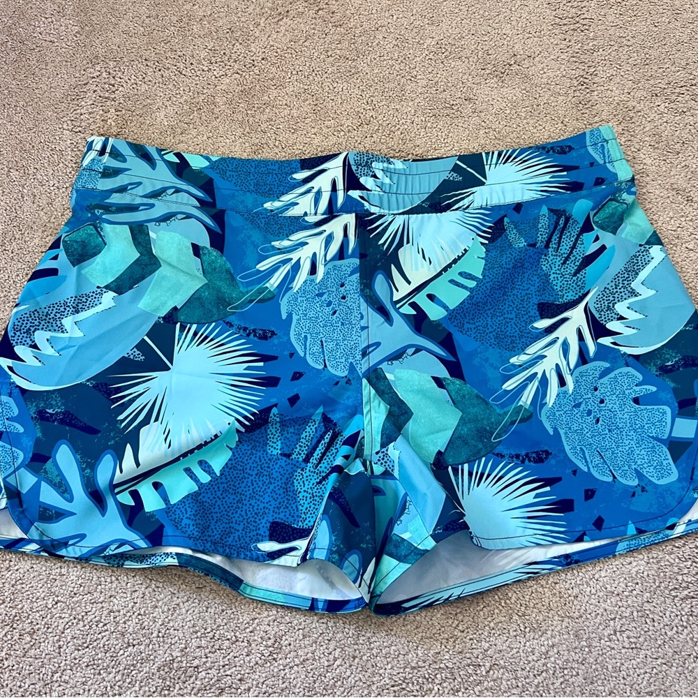 World Wide Sportsman Turkish Tropica Charter Shorts XXL UPF 50 Blue Tropical